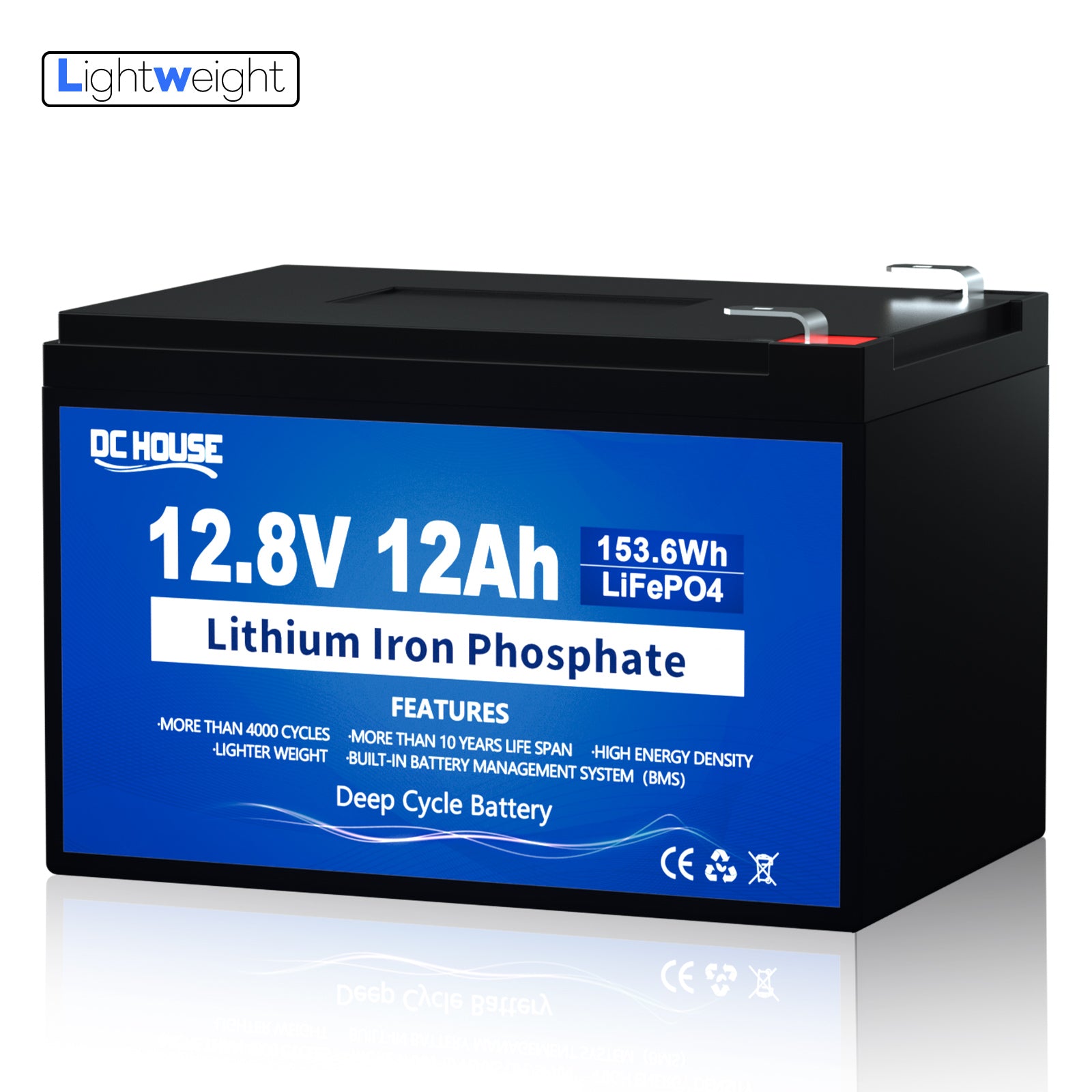 12V 12Ah Deep Cycle LiFePO4 Lithium Battery